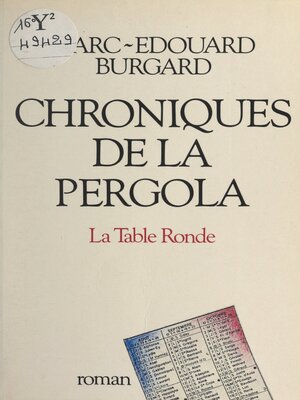 cover image of Chroniques de la pergola